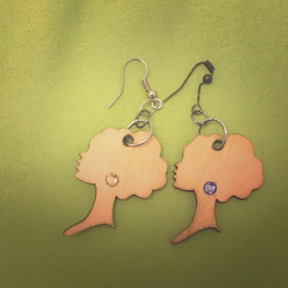 Self/Handmade Lady power earrings - Picture 1 of 4